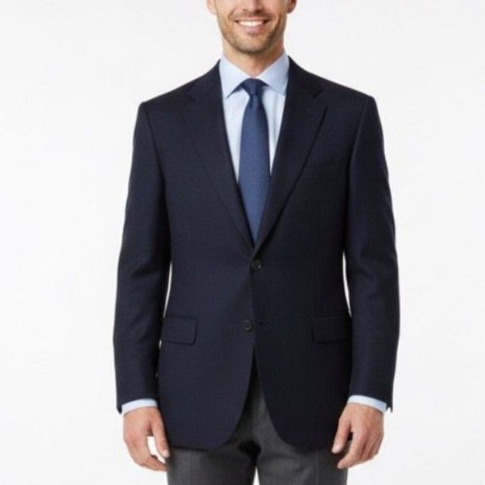 Arnold Brant Men's Loro Piana Italy Navy Cashmere Blazer Jacket Size 48